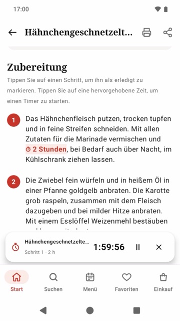 Anleitung mit Timer